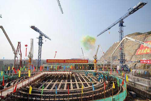 我國最大核電項目廣東陽江核電站目前正在如火如荼建設(shè)中
