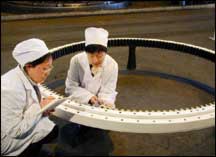 早期研制開發(fā)風(fēng)力發(fā)電機(jī)軸承系列生產(chǎn)車間