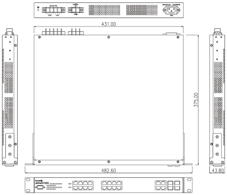 Korenix������˼(������Ӽ��F(tu��n)) JetNet 5720G-8P 16+4G�C(j��)��ʽ�W(w��ng)����IEEE802.3at�߹���PoE���I(y��)��̫�W(w��ng)���Q�C(j��)����8 PoE�˿�